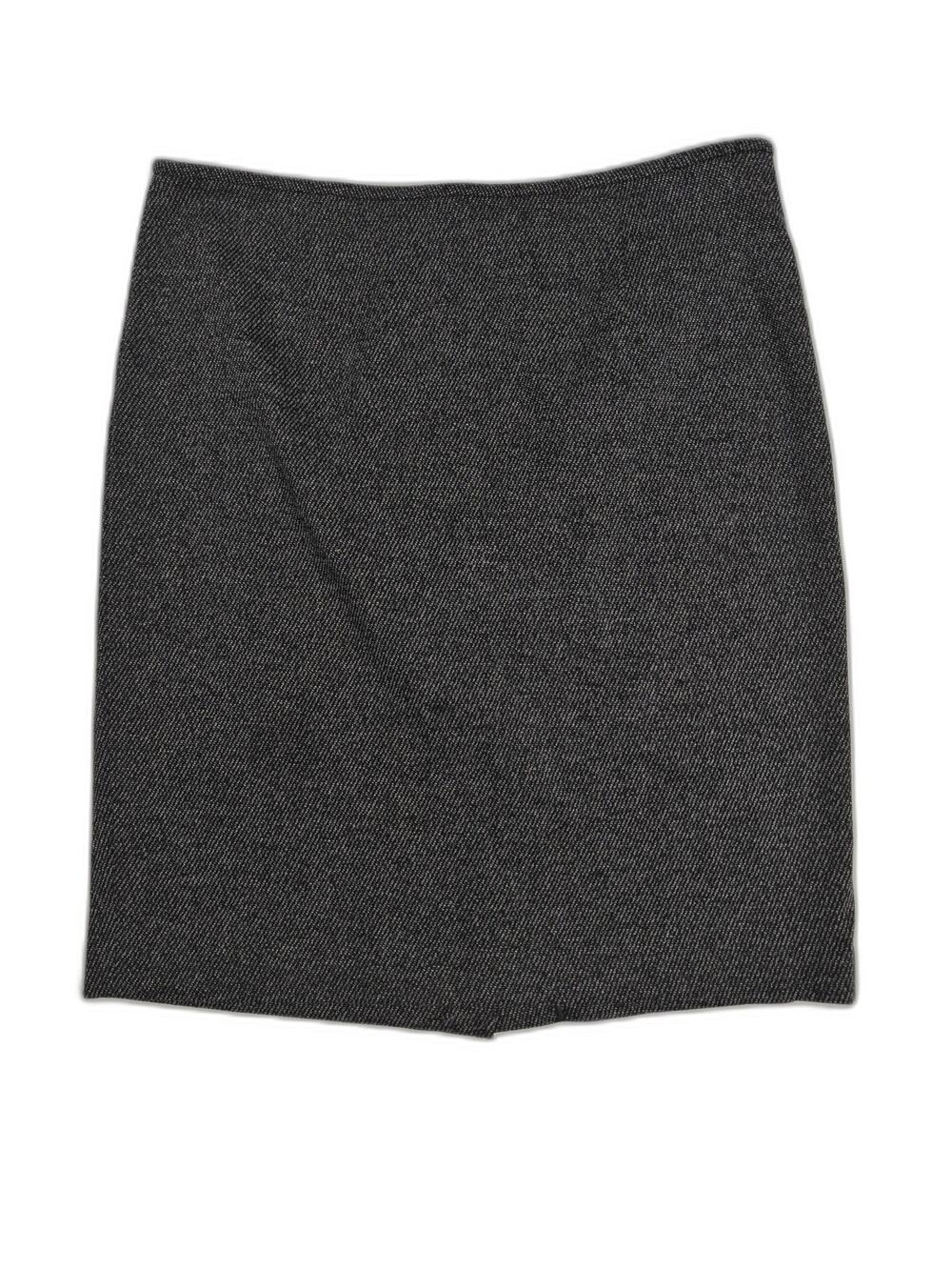 Womens Calvin Klein Pencil Skirt Black Gray Size 14
